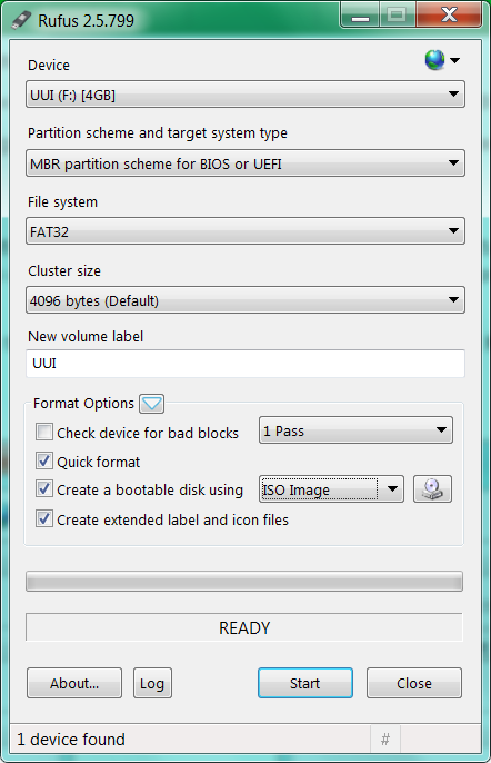 using MBR format for use with legacy BIOS