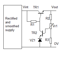 transistor voltage regulator circuit