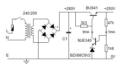 250V supply